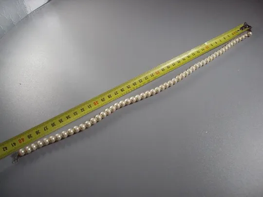 Бижутерия бусы под жемчуг в один ряд стекло длина 41,8 см №11810 Продаж