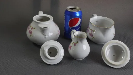 Набор посуды Кахла Kahla БУ фарфор чайник, 2 соусника, крышка порцеляновий набір Характеристики