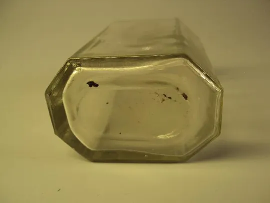 Бутылка флакон бутылочка одеколон стекло высота 10,2 см №11268 Інтернет-аукціон