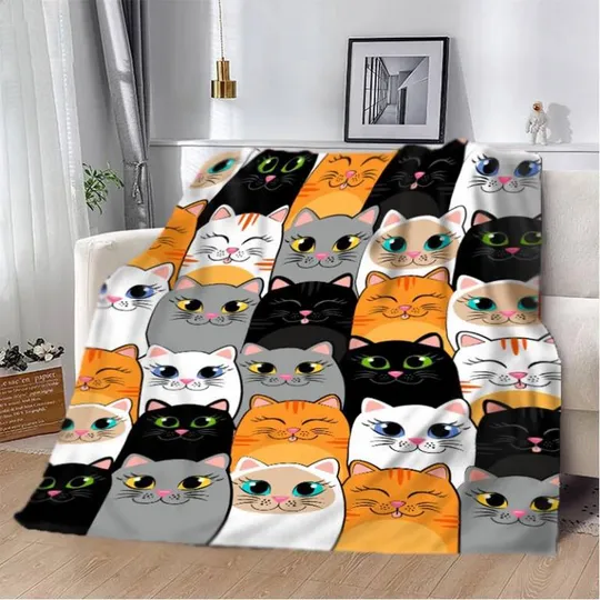 Плед 3D Очаровательные котики 2603_A 12441 160х200 см Ціна