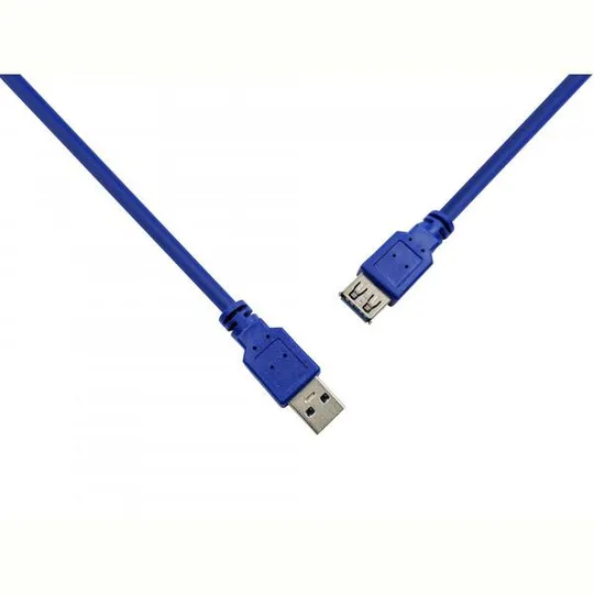 Кабель ProLogix USB - USB V 3.0 (M/F), 3 м, синий (PR-USB-P-11-30-3m) З аукціону