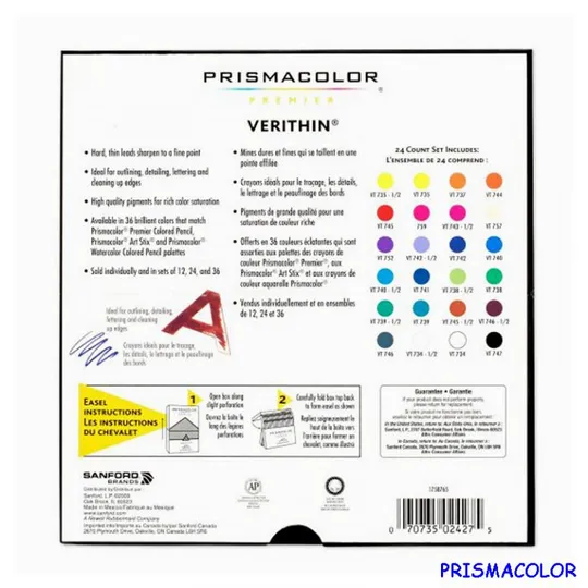 PRISMACOLOR Упаковка 24 твердых карандаша VERITHIN Продаж