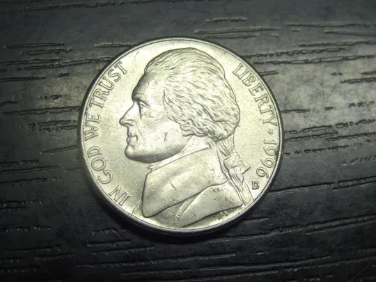 5 центів 1996 D США Ціна