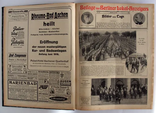 Підшивка газети Berliner Lokal-Anzeiger 1916-17 рр. Перша світова, Німеччина Інструкція
