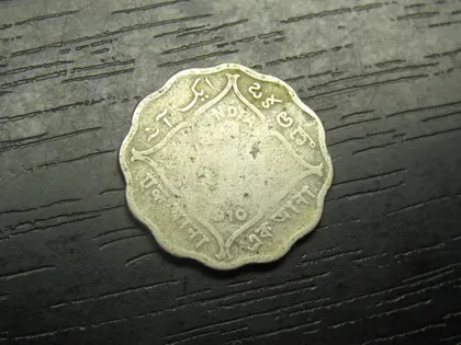 фото, 1 анна Британська Індія 1910