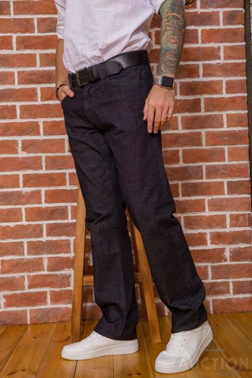 Джинсы мужские с ремнем, цвет грифельный, 194R50300 Продаж