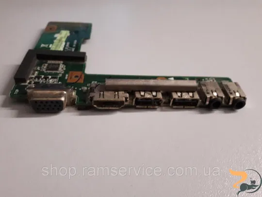 USB,VGA, HDMI, Audio роз'єми для ноутбука Asus X52N, 60-NZII01000-B02, б/в Ціна