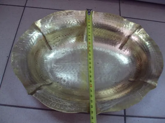 Конфетница фруктовница Battuto a Mano посеребрение размер 8,5 х 33 х 25,5 см №11783 Продаж