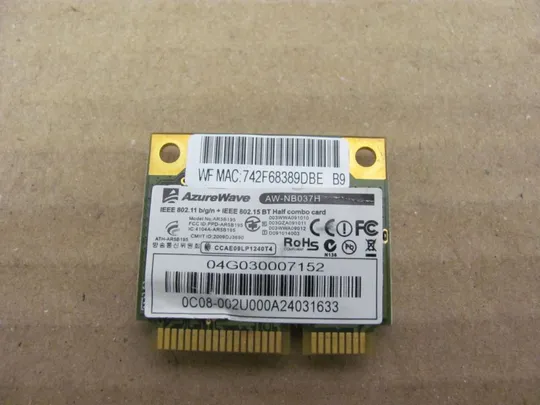 529-13 WI-FI адаптер для Asus K53SV A53S K53E K53S X53E X53S A53E A53S оригінал З аукціону