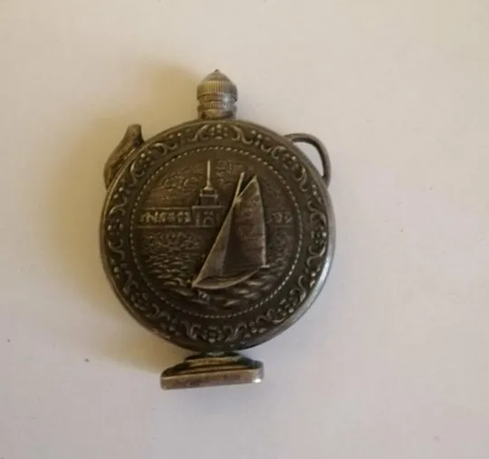Флакон для духов 1956 год винтаж СССР, серебро 875  dk257 Продаж