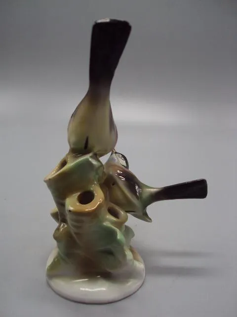 Фигура фарфор статуэтка Германия птички на дереве птицы синички высота 14 см под реставрацию №80 Характеристики