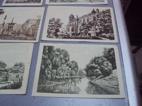 Купити открытка львов 1956 самбур чеканов лот 6 шт №4594