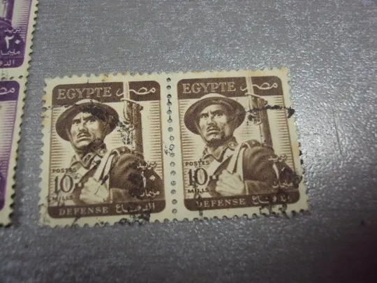 марки сцепки Египет 1953 стандарт солдат армия униформа лот гаш №1860 З аукціону
