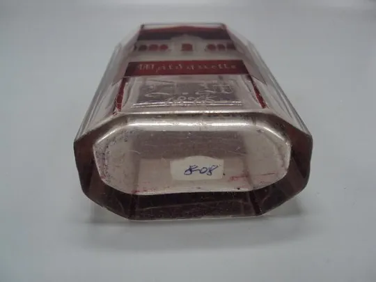 Карманный стакан стекло Чехия Марианске-Лазне D.M.1875 Waldquelle audeufen non marieubad 12,7см №808 Де купити