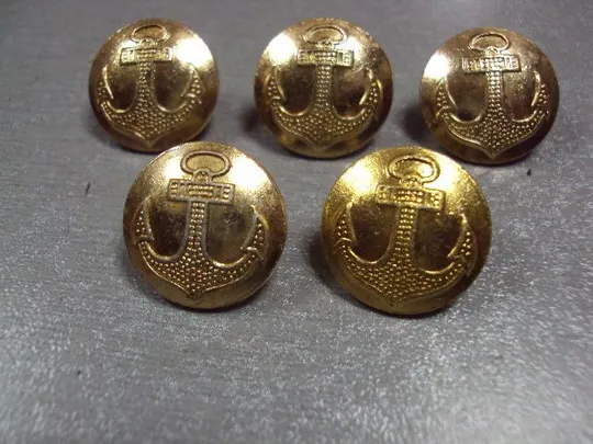 милитария пуговица вмф ссср 18 мм якорь мосштамп 70-80 е лот 5 шт №2496 Продаж