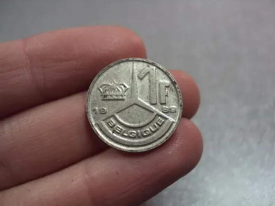 монета бельгия 1 франк 1989 №8912 З аукціону