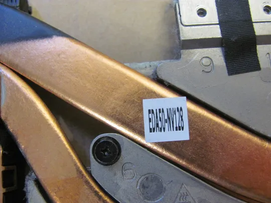 номер0989-3 система охолодження Кулер Охолоджувальний блок Охолоджувальна система Кулери та системи охолодження Охолодження материнської плати cooling system EDA50-NV128 0TW1KC AT2KF008ZCL для Dell Precision 7530 7540 M7540  оригінал З аукціону