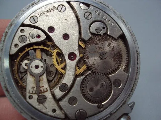 Карманные часы Молния 18 камней ссср не на ходу диаметр 43,5 мм №14610 Де купити