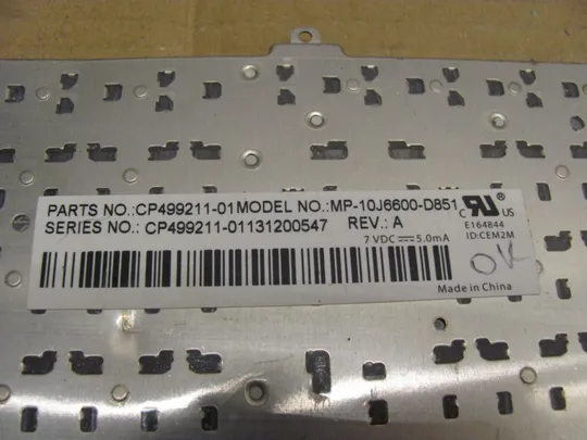 363-16 клавіатура робоча CP499211-01 для FUJITSU H910 E751 E781 E782 752 оригінал Недорого