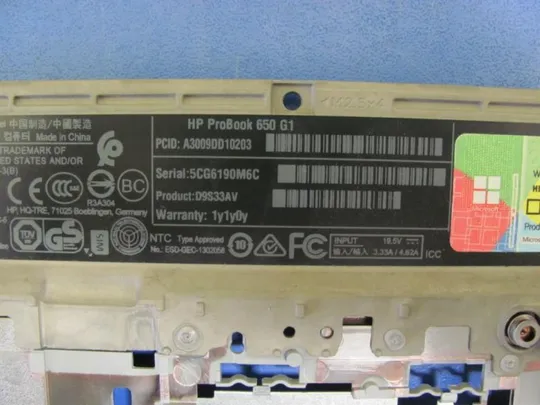 6-61 Кришка панель палмрест та тачпад 6070B0685701 738708-001 для HP PROBOOK 650 G1 оригінал Характеристики