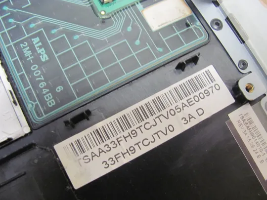 номер0967-23 кришка корпус топкейс Верхняя панель палмрест cover-C тачпад 33FH9TCJV0 для Fujitsu LifeBook A557 A357  оригінал Інструкція