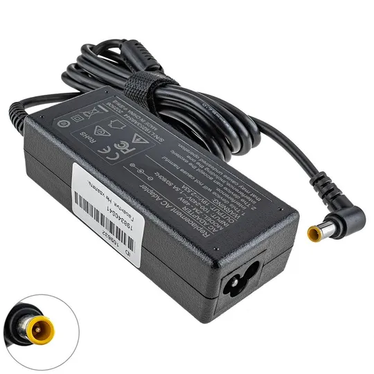 Купити Блок живлення для монітора LG 19V, 2.53A, 48W, 6.5*4.4мм+PIN, black (без кабеля!)