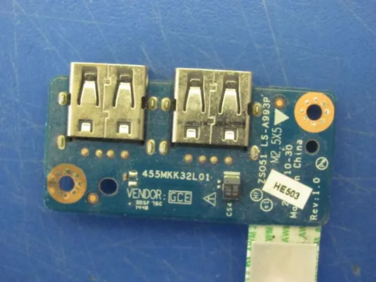 №112-14 Плата USB LS-A993P NBX001JX00 для HP 250 G3 Pavilion 15-R 15-G 15-S оригінал З аукціону