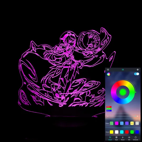 Акриловий світильник-нічник керування з телефона Гань Юй 2 tty-n001415 Ціна