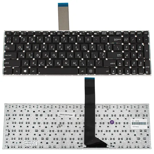Клавіатура для ноутбука ASUS (X501, X550, X552, X750 series) ukr, black, без фрейму, з кріпленнями Ціна