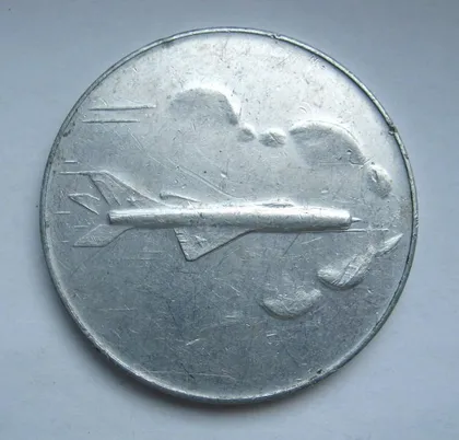 фото, 50 лет ВЛКСМ = Літак = Командование, партком, комитет ВЛКСМ в/ч 36983  = 1968 р= настільна медаль