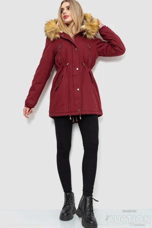 Купити Парка женская зимняя, цвет бордовый, 244R6912