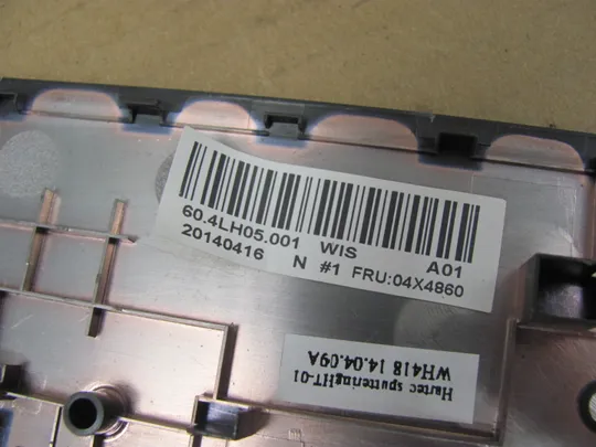 813-5 панель палмрест 60.4LH05.001  60.4LH05.004 04X4860 для LENOVO ThinkPad L540  оригінал Характеристики