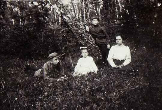 Стара стереопара стереофото стереоскопічна карточка На Філях 1906 р. Росія З аукціону