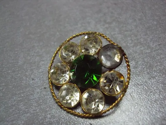 Купити Бижутерия брошка брошь цветок цветочек круглая диаметр 2,2 см №11879