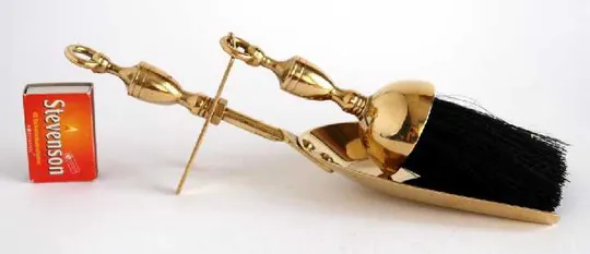 Совочок та щітка, латунь, Німеччина Характеристики