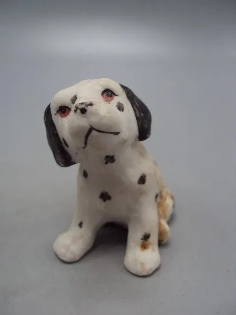 Фигура фарфор статуэтка миниатюра собака щенок далматин собачка далматинец высота 5,8 см №11172 Ціна