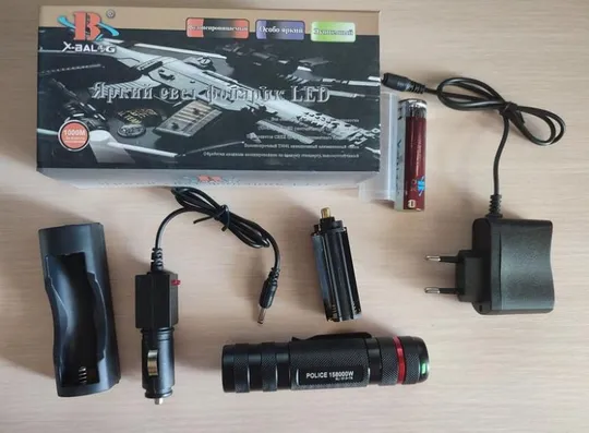 Ліхтарик ручний bailong bl-t613-t6 Ціна