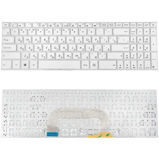 Купити Клавіатура для ноутбука ASUS (X705 series) rus, white, без фрейма (оригінал)