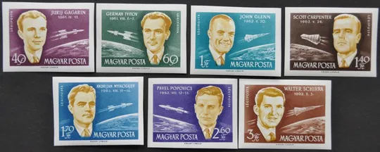 Венгрия Космос Гагарин Титов Гленн 1962 без перфорации Ціна