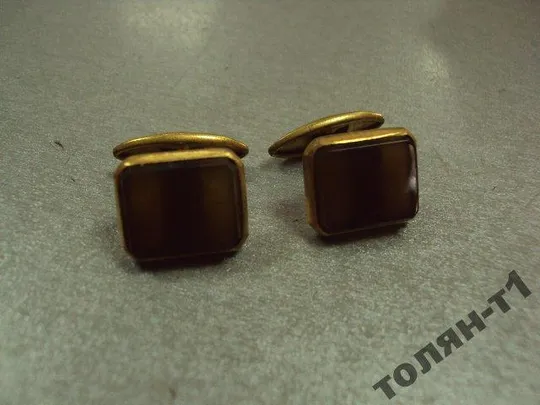 набор зажим для галстука запонки кварц (раухтопаз) З аукціону