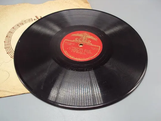 Пластинка апрельский завод Кадриль и Московский вальс оркестр под упр. Кнушевицкого 25 см №15315МЯ Інтернет-аукціон