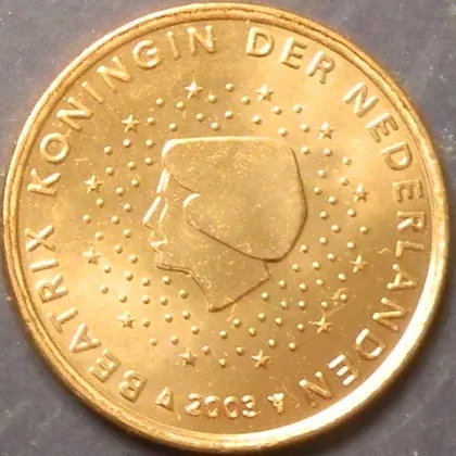 фото, 5 євроцентів 2003 Нідерланди UNC нечаста