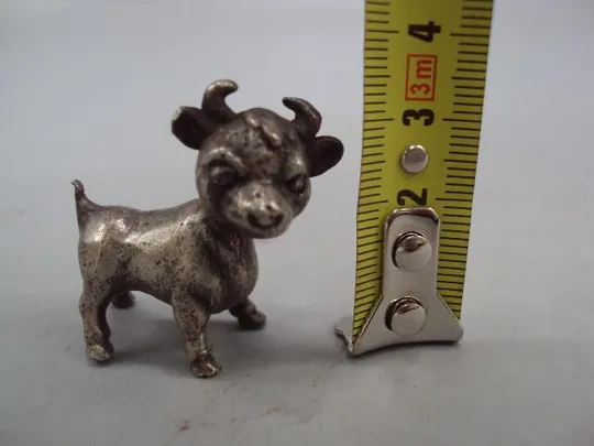 Купити Фигура миниатюра статуэтка бык теленок бычок серебро 800 проба вес 43,02 г высота 3,5см №14435