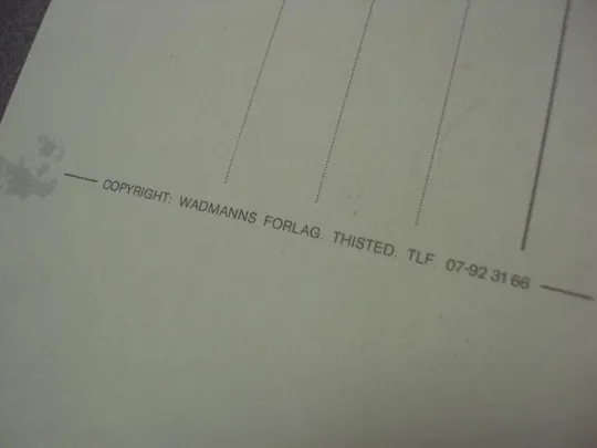 открытка дания вид на город №10400 Характеристики