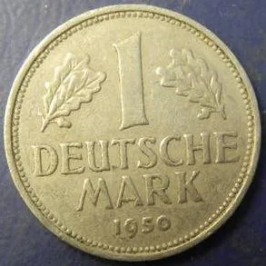 1 марка 1950 F ФРН Ціна