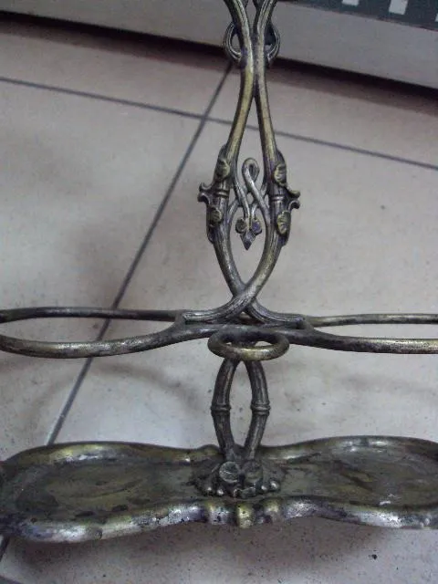 Подставка для спецовников латунь посеребрение высота 24 см, длина 19,8 см №11382 Де купити