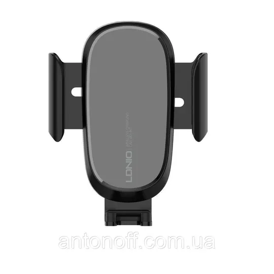 Автотримач LDNIO MW21 в решітку дефлектор з бездротовою зарядкою Wireless 15W Чорний Продаж