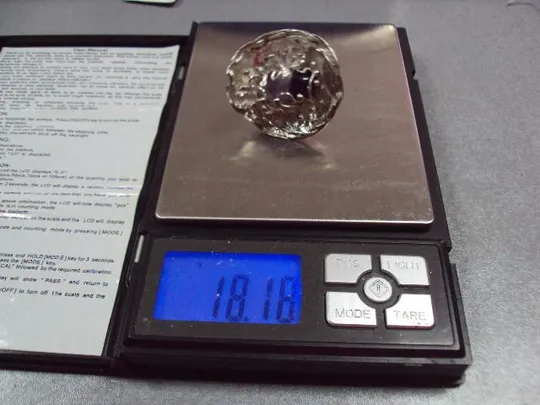 Кольцо аметист цветок цветочек авторская работа серебро 925 проба Украина 18,18 г 17-17,5 р №11914 Недорого