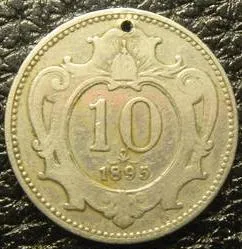 10 геллерів 1895 Австро-Угорщина Ціна