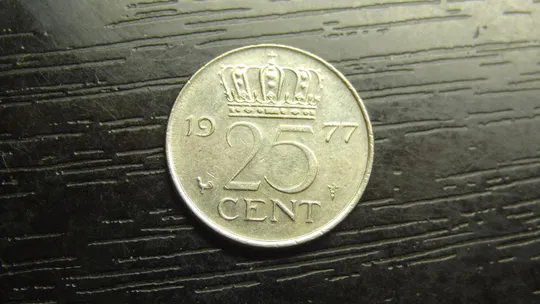 25 центів 1977 Нідерланди Ціна